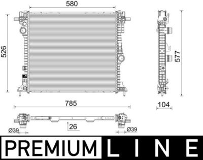 Radiateur, refroidissement du moteur