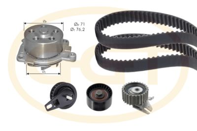 Pompe à eau + kit de courroie crantée