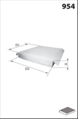 Filtre, air de l'habitacle