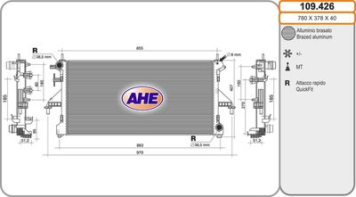 Radiateur, refroidissement du moteur