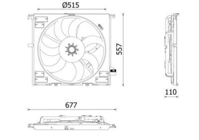 Ventilateur, refroidissement du moteur