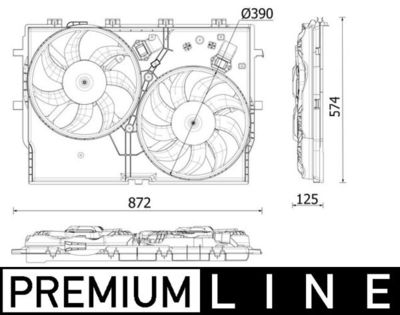 Ventilateur, refroidissement du moteur