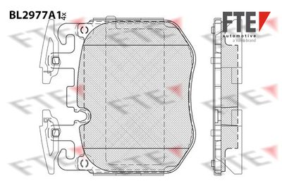 Kit de plaquettes de frein, frein à disque