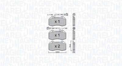 Kit de plaquettes de frein, frein à disque