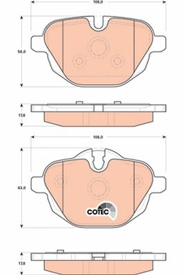 Kit de plaquettes de frein, frein à disque