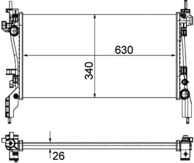 Radiateur, refroidissement du moteur