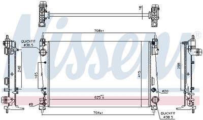 Radiateur, refroidissement du moteur