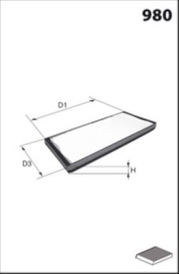 Filtre, air de l'habitacle