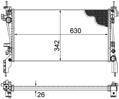 Radiateur, refroidissement du moteur