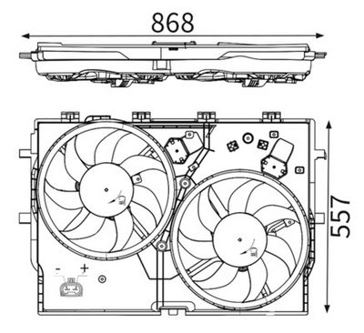 Ventilateur, refroidissement du moteur